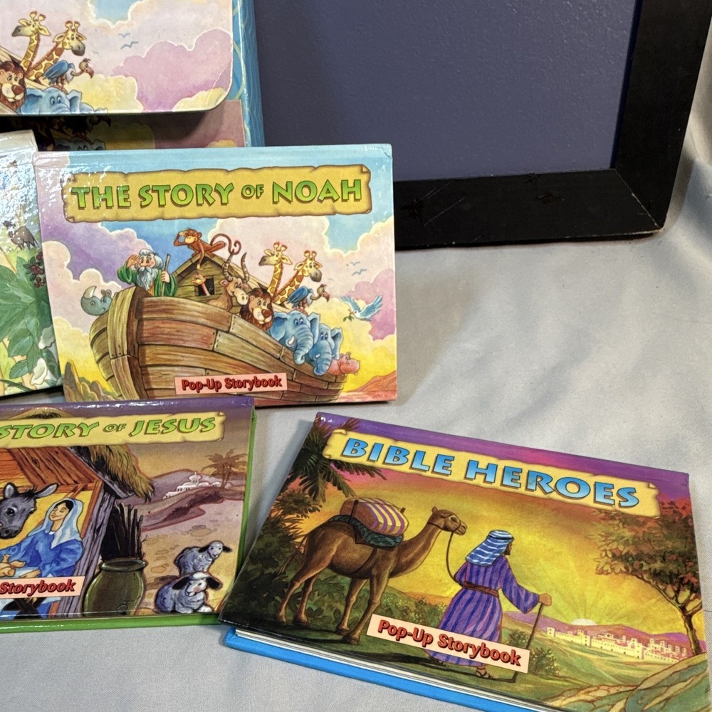 Landoll Bible Mini Pop-Up Storybooks 5 Mini Illustrated Box Set 1999 Ages 4-8 - Picture 7 of 12